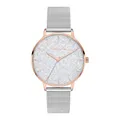 Tamaris Armbanduhr Damen Quarzuhr Analog 36mm, mit Edelstahl Armband, Glitzer, 3 ATM Wasserdicht