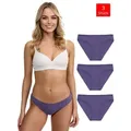 Tazzio Slip 3er-Pack Damen Slip F941 (Packung, 3-St., 3er-Pack) Nahtlose Verarbeitung - keine sichtbaren Linien unterm Outfit lila S