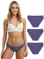 Tazzio Slip 3er-Pack Damen Unterhosen Slips Unterwäsche Set F941 (Lila, S)