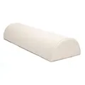 WellTouch Lagerungsrolle halbrund | Knierolle für Massageliegen | Lagerungskissen für Massage & Therapie | Kniehalbrolle in Größe M: 65 x 22 x 11 cm (Beige)