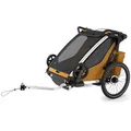 Thule Chariot Sport 2 Double Fahrradanhänger 2 Kinder Anhänger Radanhänger Gold