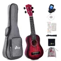 21" Sopran Ukulele Anfänger Set Kinderm Erwachsene, Einzigartiges Farbdesign,...