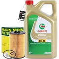 MANN-FILTER ÖLFILTER + 5L CASTROL EDGE 5W-30 LONGLIFE 3 MOTORÖl VW 504.00 507.00