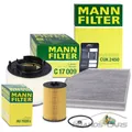 MANN INSPEKTIONSPAKET FÜR AUDI A4 8K B8 A5 8T Q5 8R 2.0 TDI CSUA CSUB CNHC 09-17