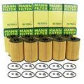 10x MANN Ölfilter + Schraube für VW GOLF 6 7 PASSAT T6 A3 A4 1.6/2.0 TDI HU7020z