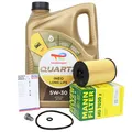 MANN Ölfilter + Total 5w30 für VW GOLF 6 7 PASSAT T6 A3 A4 1.6/2.0 TDI HU7020z