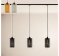 s.luce Pendelleuchte Cruet Esstisch-Hängeleuchte 1-Phasen-Schiene 200cm ME Up Mehrfarbig