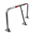 TRUTZHOLM Profi Parkplatzsperre 43x80 cm Parkplatzbügel Sperrbügel Parkplatzblockierer klappbar umlegbar Parkbügel Poller Vorhängeschloss mit 3 Schlüsseln