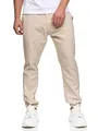 Indicode Herren Blnda Stoffhose aus Leinen & Baumwolle | Herrenhose Freizeithose Männer Fog, M