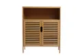 AD.CON Badregal Badezimmerschrank Bambus Badregal Badschrank mit 3 Ablagen 81x65x31cm