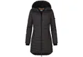 SUBLEVEL Steppjacke Damen Mantel mit Kapuze lange Winter Jacke Langer Parka S-5XL Stehkragen, Kapuze, flauschig, kuschelig, warm, Outdoor, Mantel