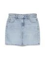 VERO MODA Rock Mini Denim Jeansrock Hoher Bund Knopfleiste Taschen Minirock, Farben:Hellblau, Größe:XS