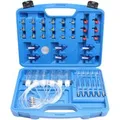 CCLIFE Diesel Rücklaufmengen Tester CDI Common Rail Injector Prüfer Prüfgerät Injektoren mit 24 Adapter und Neu Adapter