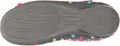 Manitu Damen Hausschuh Slipper Ballerina gepunktet Schneeflocken Stickerei, Größe:41 EU, Farbe:Pink