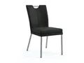 Niehoff MĂ¶bel Indoor Niehoff Colorado Stuhl 551, 4-FuĂź Rundrohr, Leder schwarz 4051781319610