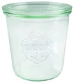 Weck Sturzglas 500 ml (Hochwertiges Einweck, Einmach Glas mit Glasdeckel; zum Einkochen; Hitzebeständig; Mikrowellengeeignet; Backofengeeignet; Rundrandglas) 742, 6 Stück