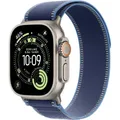 Apple Trail Loop Armband 49 mm Blau/Hellblau Titan Natur – Größe M/L – MFT74ZM/A