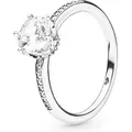 Pandora Fingerring Pandora Klar funkelnde Krone Ring 198289CZ Damenring 60