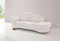 Recamiere HOME AFFAIRE "Mayfair", grau (grau, weiß), B:202cm H:90cm T:90cm