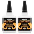 2× 50g Sekundenkleber Set Flüssig & Gel KRAFTPROTZ Superkleber stark wasserfest