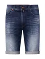 Pierre Cardin Herren Kurze Hose Lyon Tapered | Männer Freizeit-Shorts | Tapered Fit | Dark Blue Fashion Vintage Washed | Dark Blue Fashion Vintage 7752 6818 | 42