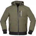 Modeka Clarke wasserdichte Motorrad Textiljacke, grün, Größe M für Männer