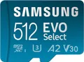 Samsung EVO Select (2024) microSD-Karte + SD-Adapter, 512 GB, Speicherkarte