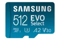 Samsung EVO Select (2024) microSD-Karte + SD-Adapter, 512 GB, MB-ME512SA/EU