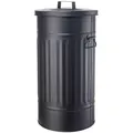 Butlers Mülltonne, Schwarz, Metall, 34x64x34 cm, Küchen, Küchenausstattung, Mülleimer