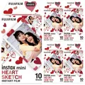 5 x Fujifilm instax mini Heart Sketch Instant Film 10 Aufnahmen ! MDH 01/2027