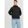 JACK & JONES Herren Softshelljacke Basic Softshell Hood - Schwarz - S