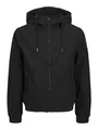 JACK & JONES Herren JJEBASIC Softshell Hood NOOS Kurzjacke, Schwarz,S