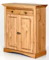 Clever-Moebel Kommode 2 trg Kommode aus Kiefernholz Schrank Sideboard, gelaugt