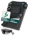 CargoVA® Anhängernetz Feinmaschig 2x3,5m [DEKRA Geprüft] - Abdecknetz mit Gummiseil - Ladungssicherungsnetz für Anhänger - Laubnetz StVO-Konform