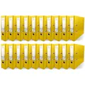 Netuno 20x Akten-Ordner Gelb DIN A4 Ekobox 2-Ring-Mechanik Ringorder a4 8cm Kunststoff Ordner a4 breit Büroordner Plastikordner Briefordner a4 Ringmappe breiter Aktenordner PP-Ordner farbig