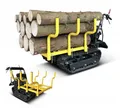 BAMATO Mini Raupendumper MTR-300H Minidumper + Holzrunge Motorschubkarre Dumper
