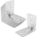 SO-TECH® Winkelprofil Bauwinkel Winkelverbinder mit Sicke (Verstärkung) 90° (20-St), 90×90×65mm 90° Materialstärke 2,5mm, feuerverzinkter Stahl silberfarben 6.5 cm x 9 cm x 9 cm
