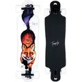 longboard Fox 82,5x21,5 cm Holz weiß/schwarz - Schwarz