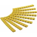 Goobay Kabelmarker-Clips "Buchstaben A-C", für Kabeldurchmesser bis 4 mm, 4 mm (72517)