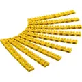 Goobay - Kabelmarker-clips 'buchstaben A-c', Für Kabeldurchmesser Von 3,8 - 5,9 Mm, Kennzeichnungsringe 3x 30 Stück Zum Markieren Von Kabeln Mit Einem Aderquerschnitt Von 4 Mm2. Durchmesser 4 Mm