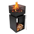 BBQ Collection Terrassenofen mit Schornstein – Feuertonne mit Funkenschutz für T