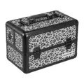 anndora Multikoffer Beauty Case Kosmetikkoffer FS-01-32 Texturoberfläche Leo Noir schwarzer Rahmen