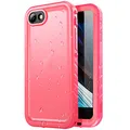 SPORTLINK für iPhone SE 2022/2020 iPhone 8 7 SE3 SE2 Wasserdicht Hülle - 360 Grad Outdoor Schutzhülle kameraschutz Displayschutz [IP68 Waterproof] [6FT Stoßfeste Hard Case ] Rosa