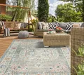 the carpet Teppich Palma Orient, rund, Höhe: 4 mm, Outdoor moderner robuster In und Outdoor Teppich