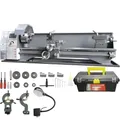 VEVOR Metalldrehmaschine 211x750mm Drehbank Metall 50-2500U/min Tischdrehbank Tischdrehmaschine 750W 14x metrische (von 0,3 bis 3 mm) 10x zöllige (von 10 bis 44 TPI) Gewinde MT5 Spindelkonus TSJSCCWSDJ210EZH9V2
