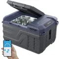 VEVOR Autokühlschrank, 12-Volt-Autokühlschrank, tragbarer 9-Liter-Einzelzonen-Gefrierschrank, einstellbarer Bereich von -4°F bis 68°F, 12/24 V ...