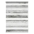 Lichtblick Duo-Rollo, Klemmfix, B x L: 45 x 150 cm, Bretter Vintage, weiß grau - weiss