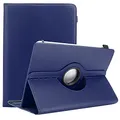 Cadorabo Hülle kompatibel mit 10" Tablets Tablethülle 360 Design aus Premium Kunst Leder Flip Klappbare Stoßfeste Magnetische Cover Hülle für 10" Tablets Tasche in Blau
