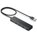 UGREEN 4-Port USB 3.0 Hub Verteiler 5Gbps USB Mehrfachstecker Splitter für MacBook, iMac, Surface, Dell, Thinkpad, USB Stick, Mobile HDD, Desktop PC und mehr (60cm)