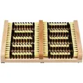 Relaxdays Schuhabstreifer Holz Natur Rutschfest 5,5 cm x 36 cm x 26 cm 1,1 kg